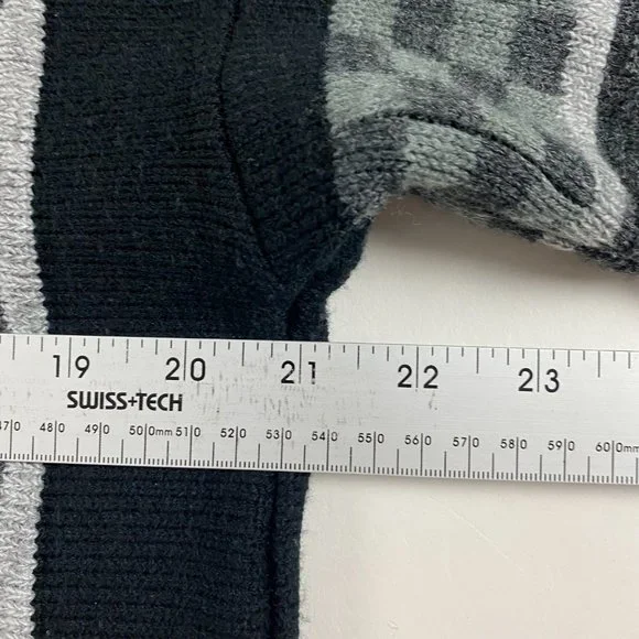 Vintage Porto Bello Textured Cardigan Sweater Mens Medium Biggie Cosby Grunge 3D - Picture 7 of 10